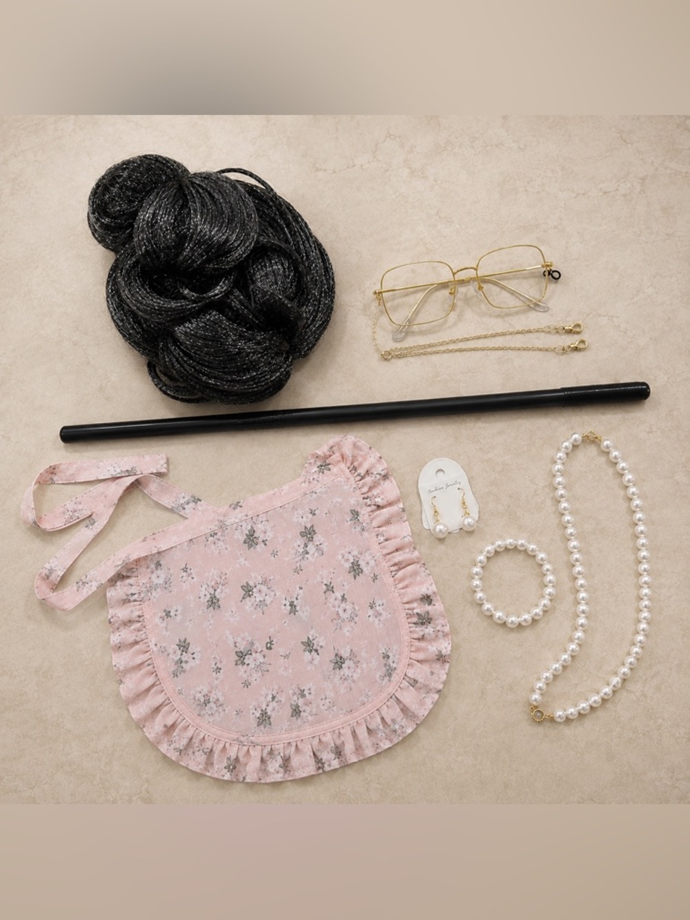 New - Grandma Old Lady Costume Accessory Set | Size XL-XXL